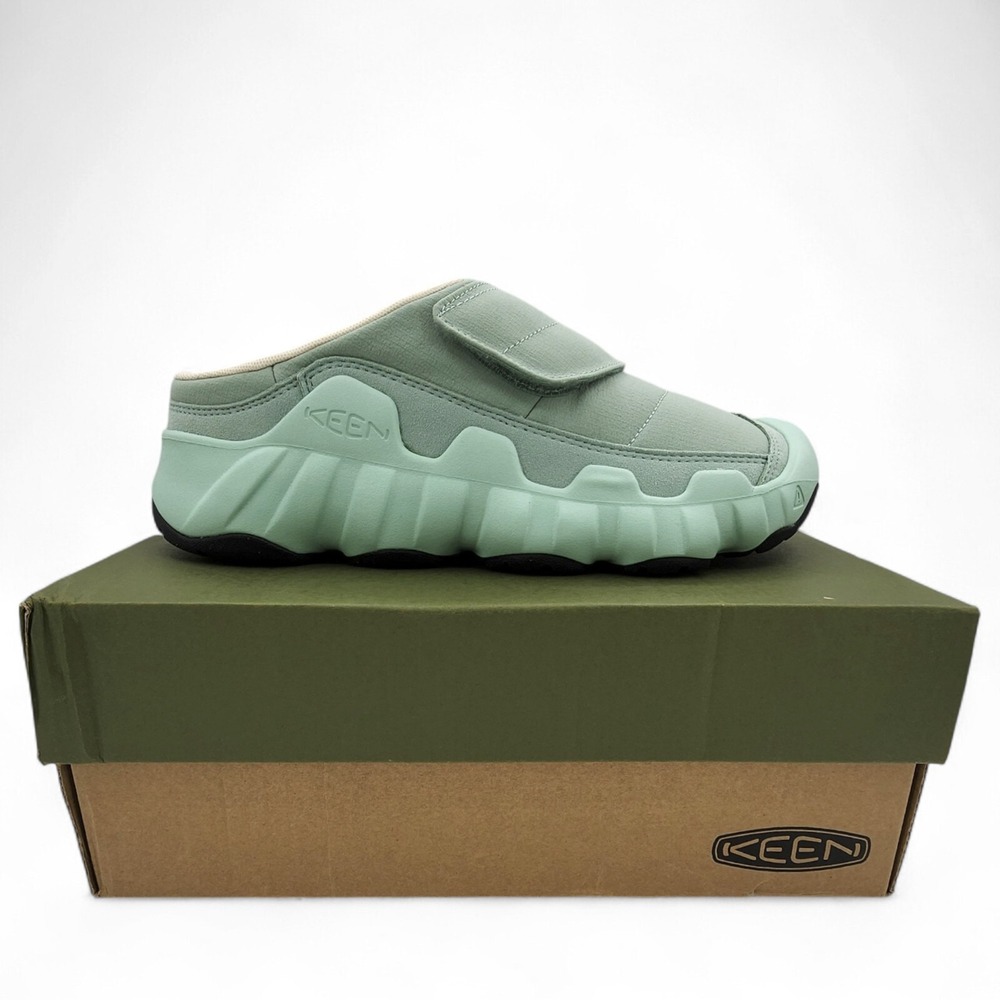Keen Hypowser Wrap Shoe Womens 8.5 Granite Green Allover Cusion Slip On NEW